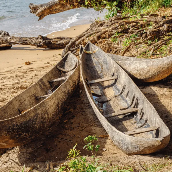 Traditional Makoro canoe